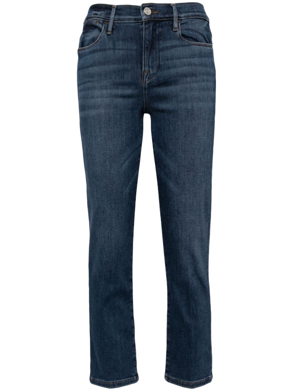 mid-rise cropped jeans - 1