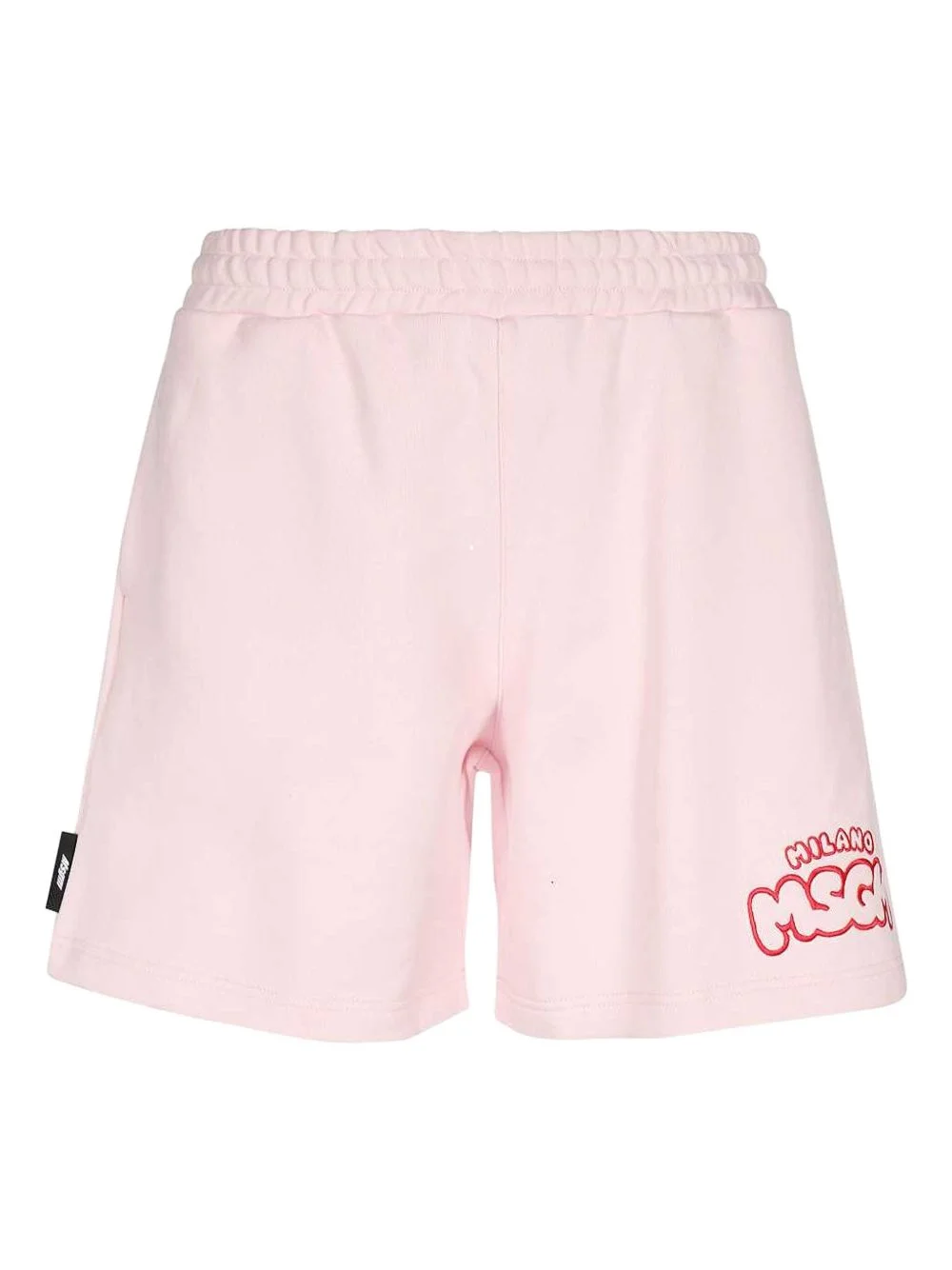 logo-embroidered elasticated-waistband shorts - 1