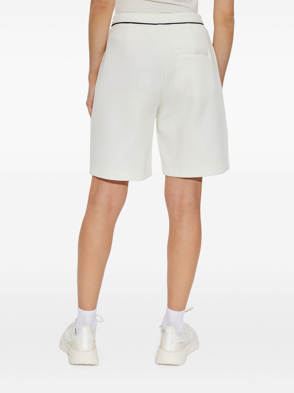 contrasting-trim shorts - 4
