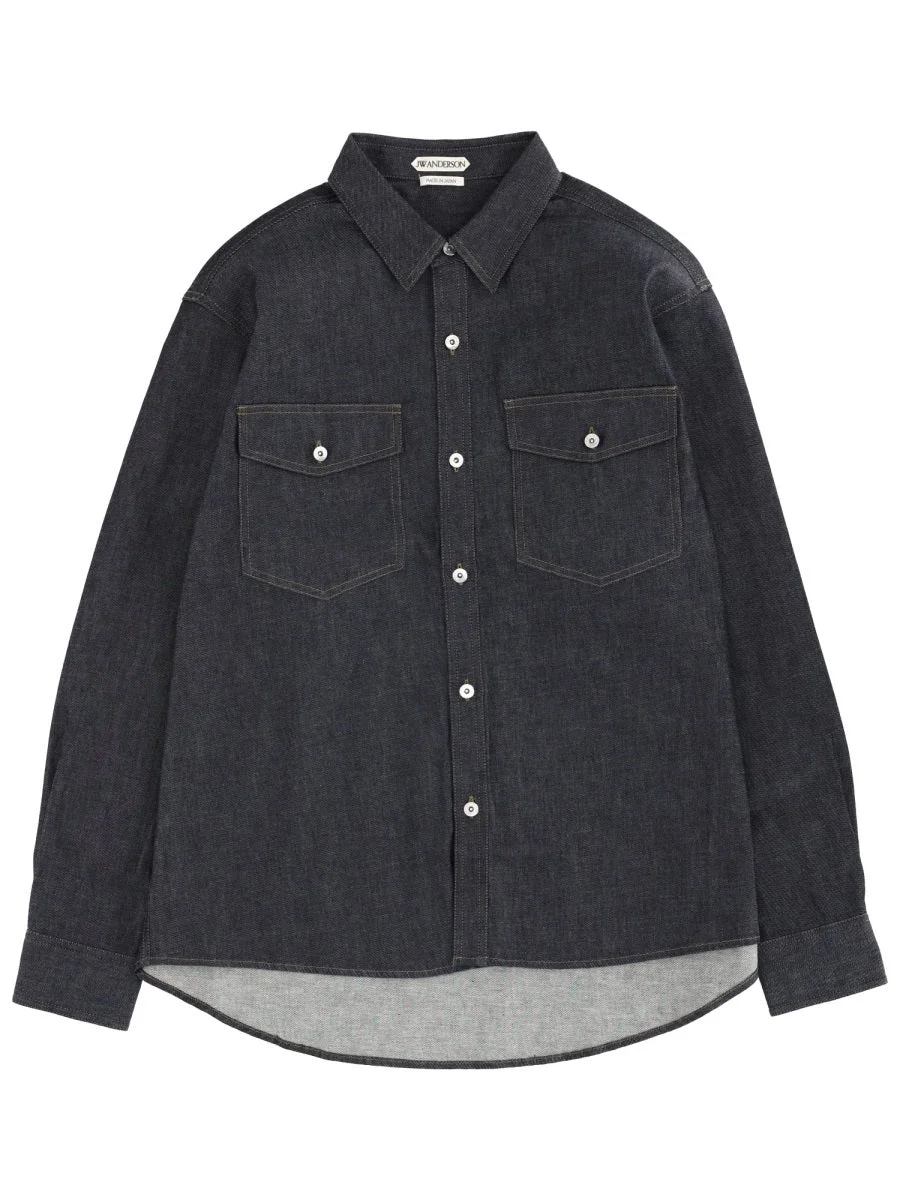 Jw Anderson Men Denim Shirt - 1