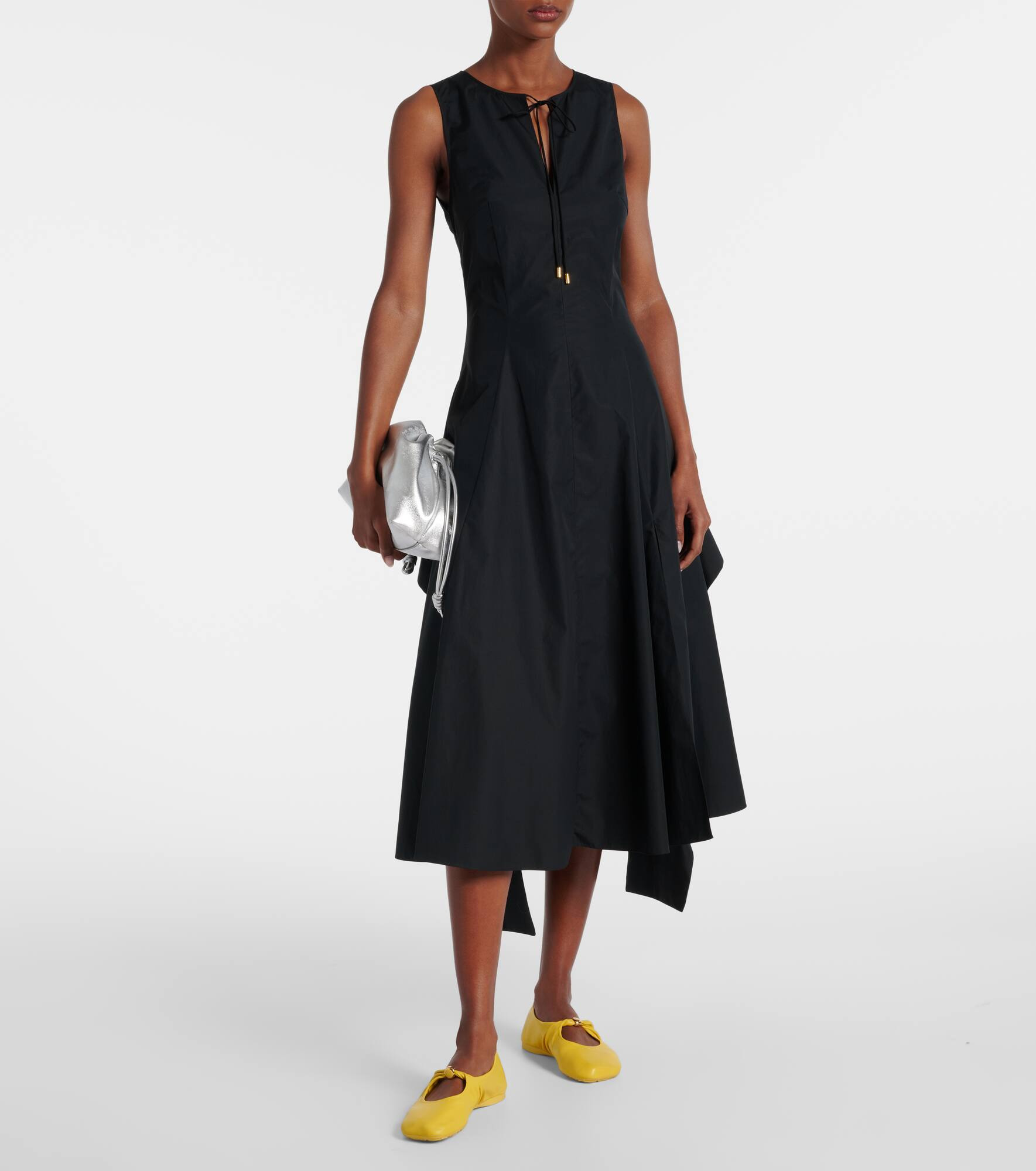 Cotton poplin wrap dress - 2