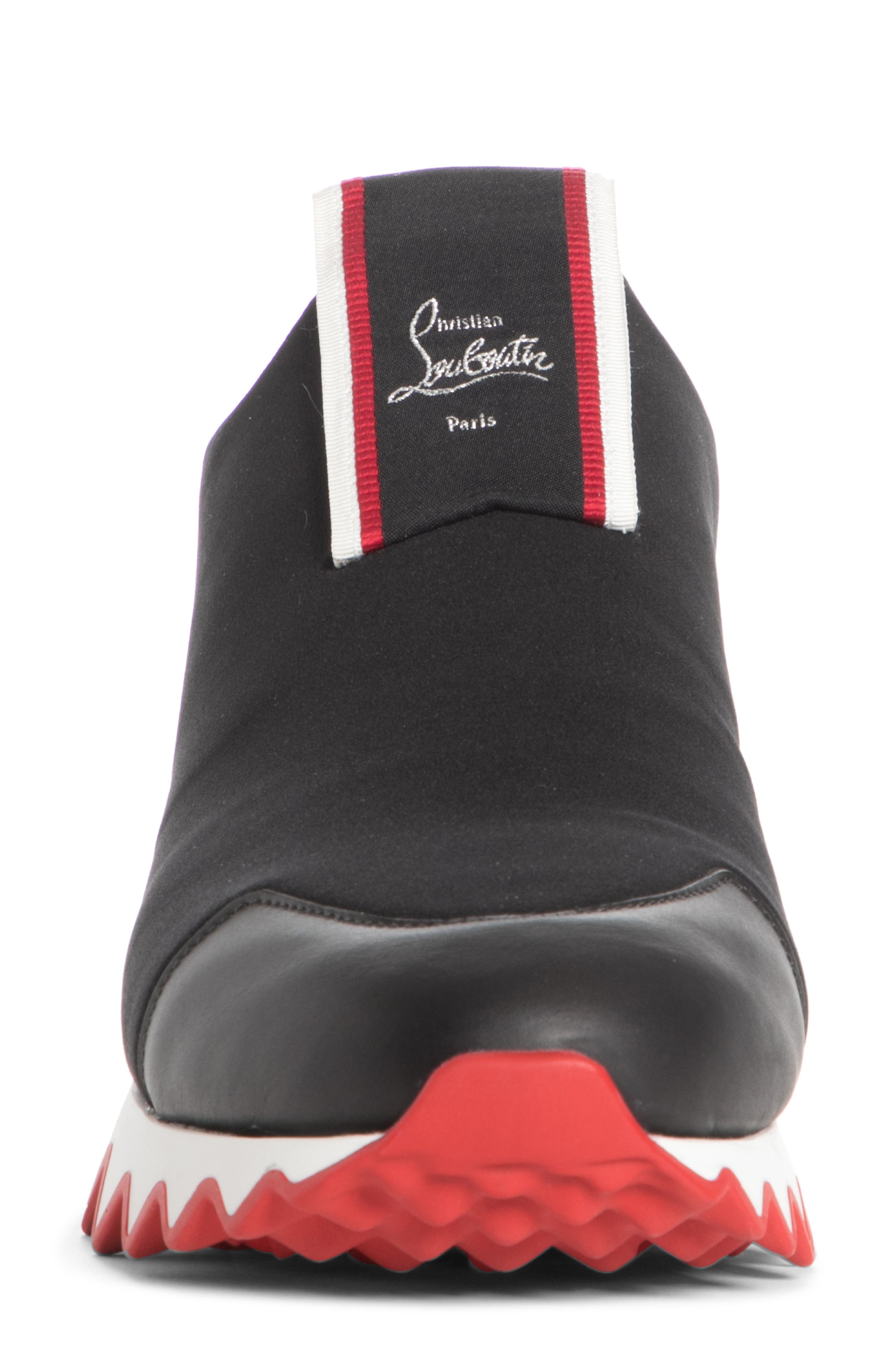 Christian Louboutin Tiketa Neoprene Slip-On Sneaker in Black at Nordstrom - 4