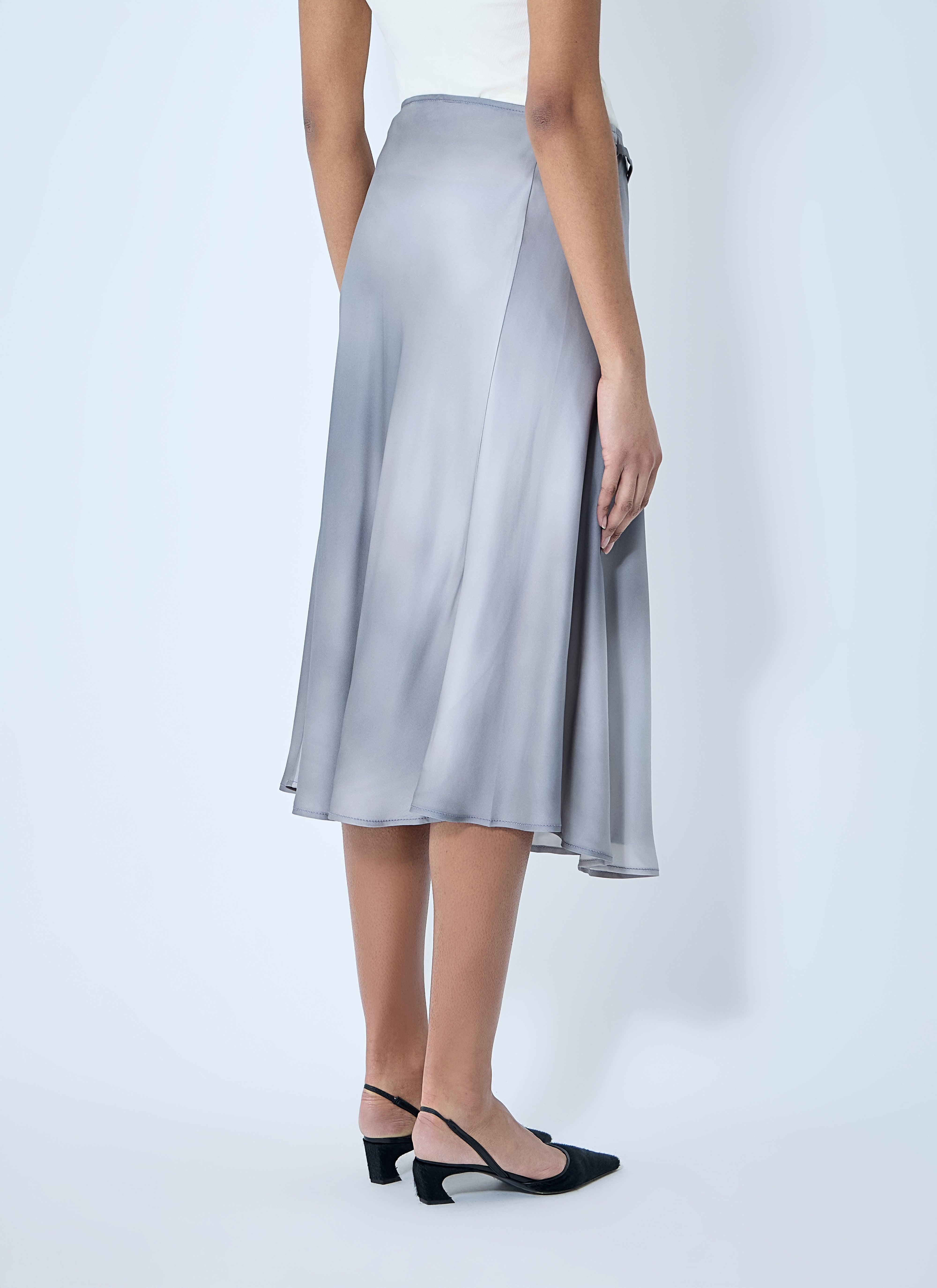 Acne Studios Women Satin Wrap Skirt - 4