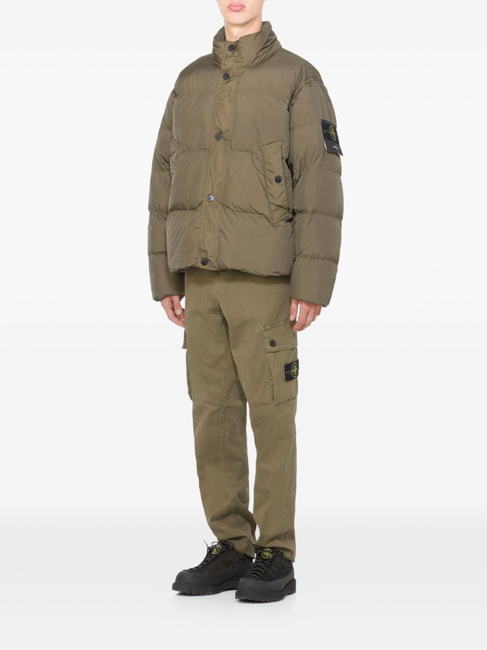 logo-patch puffer-jacket - 3