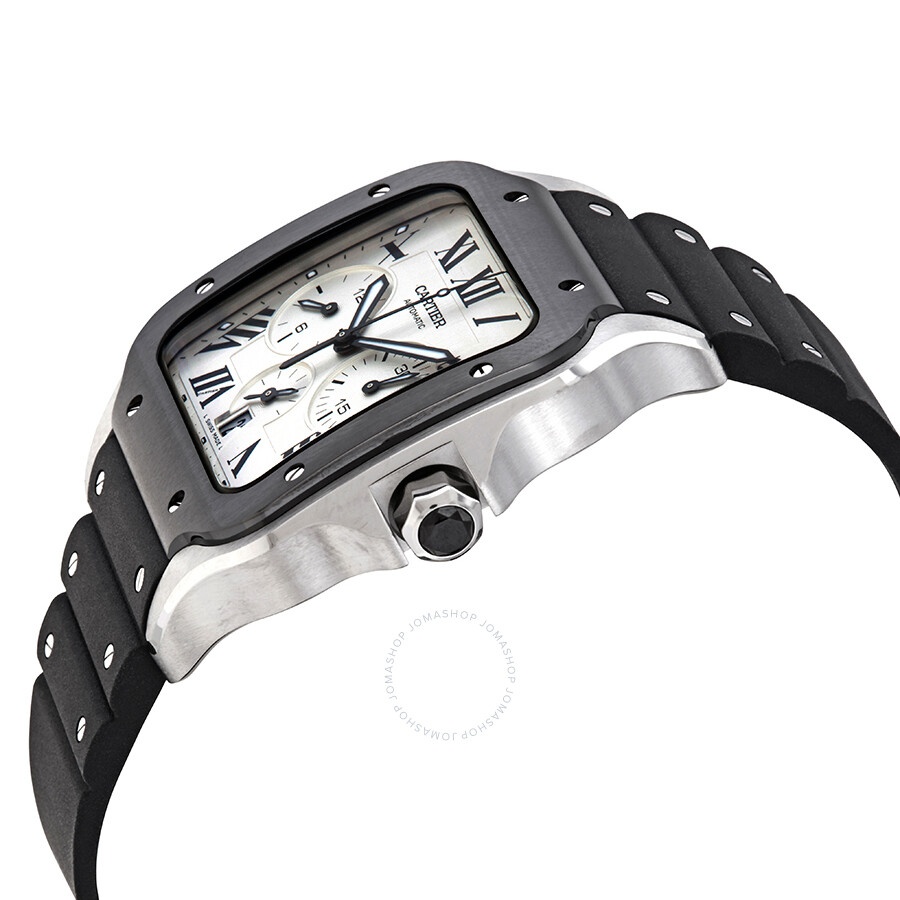Cartier Santos XL Chronograph Silver Dial Men's Watch WSSA0017 - 2