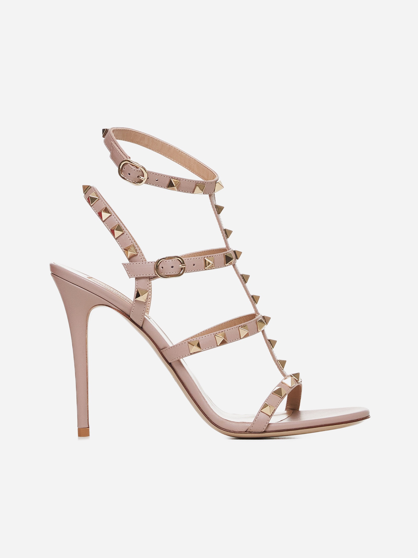 Rockstud leather sandals - 1