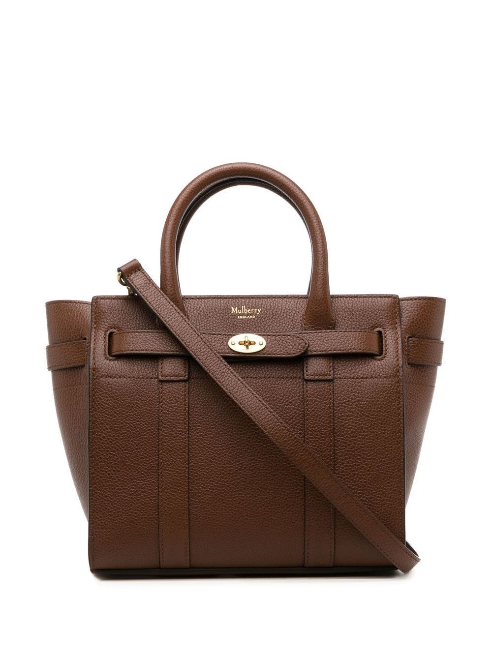 mini Bayswater grained bag - 1