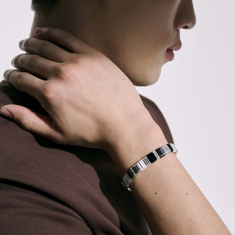 Colorblock Bracelet, Silver 7