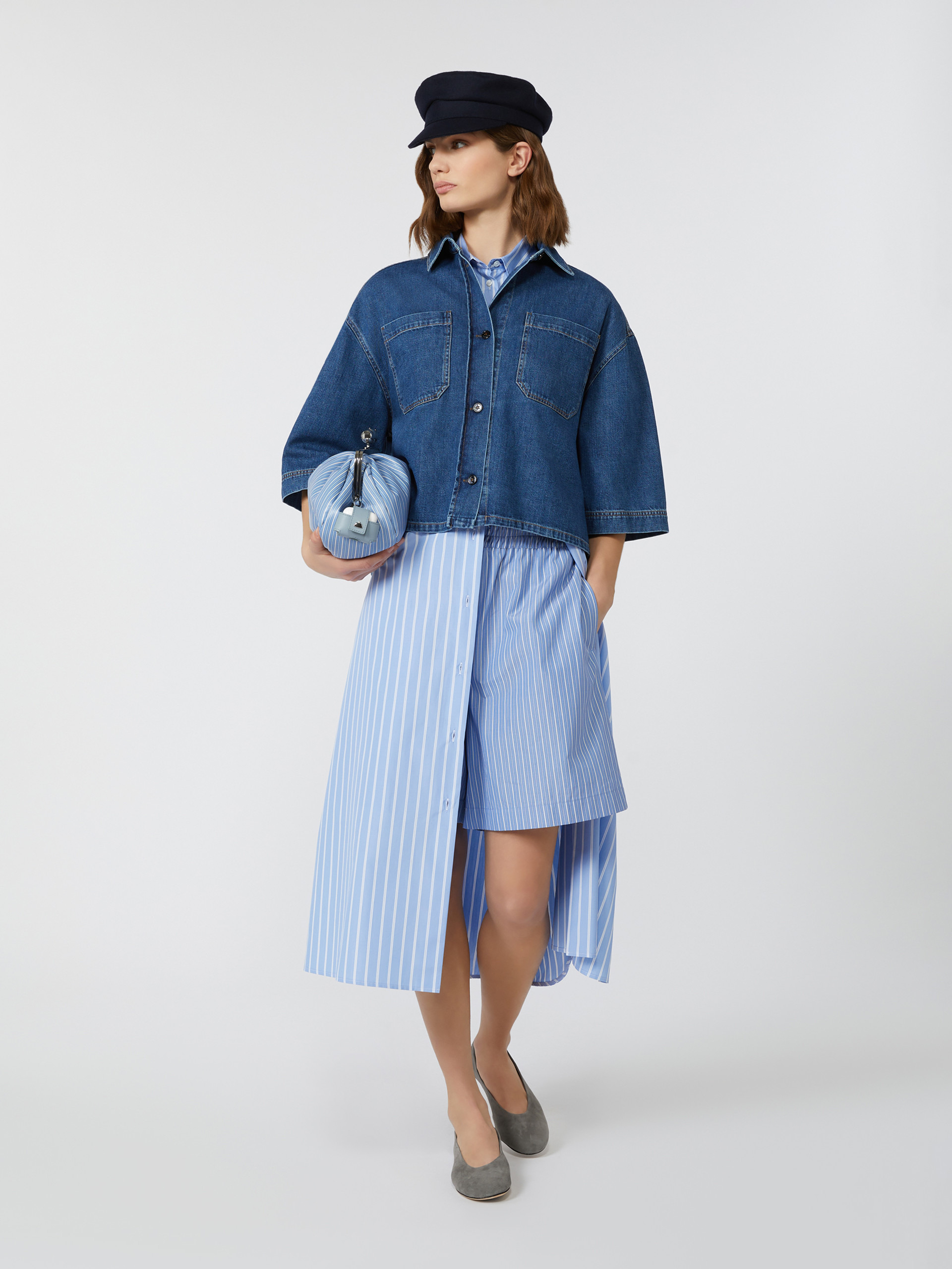 ENZA Denim cropped shirt - 2