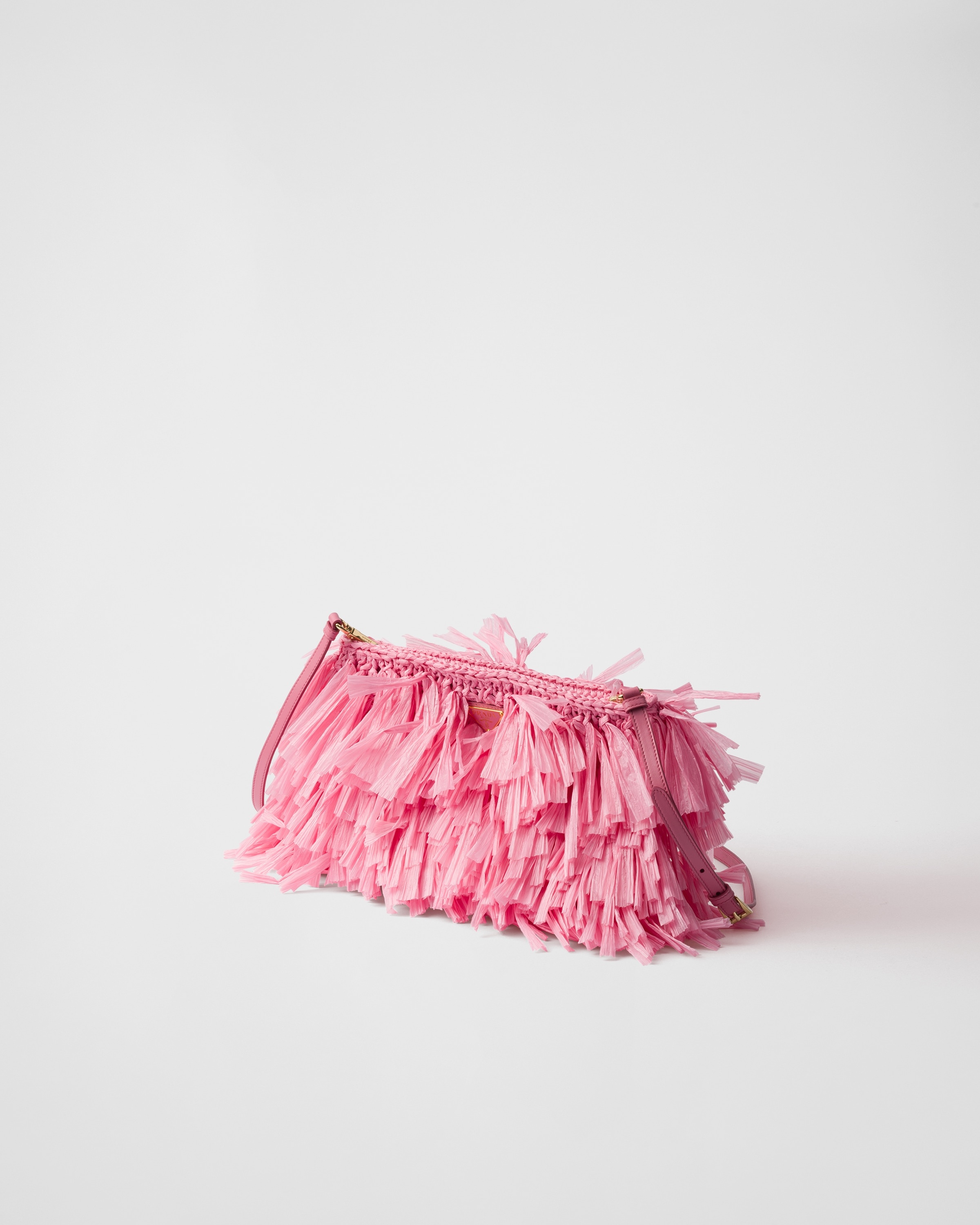 Medium fringed crochet clutch - 3