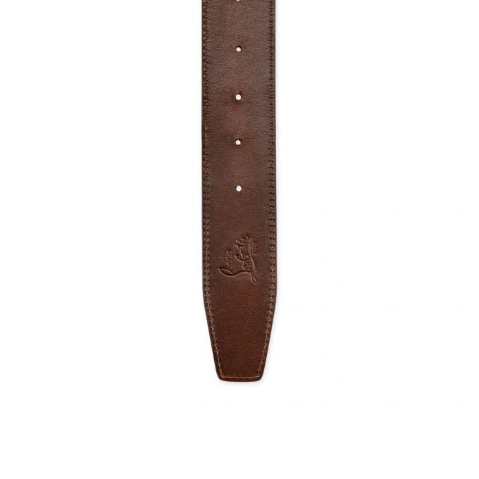 Cl Logo Belt HAVANE/BK/ANTIC GOLD - 5
