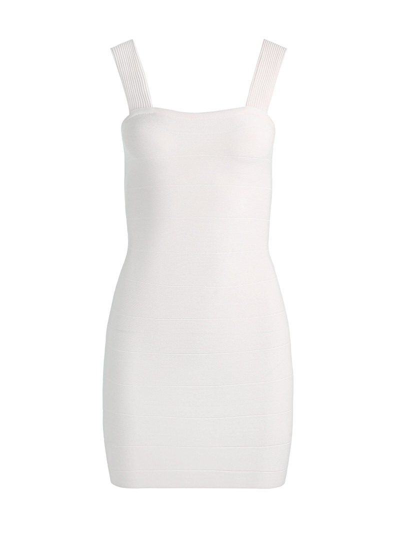JODIE BANDAGE MINI DRESS - SOFT WHITE 1