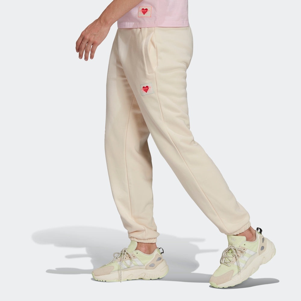 adidas originals Elastic Waistband Casual Bundle Feet Sports Pants/Trousers/Joggers Creamy White HI6 - 5