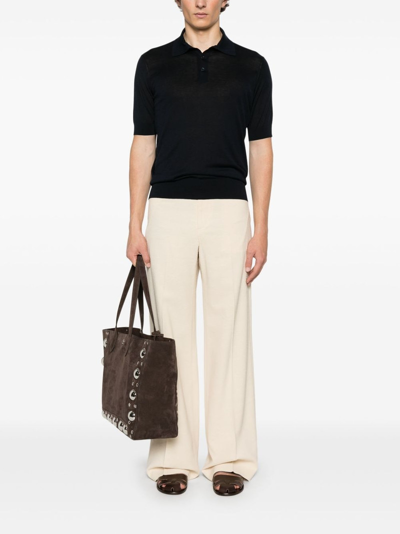 Brunello Cucinelli knitted polo shirt outlook