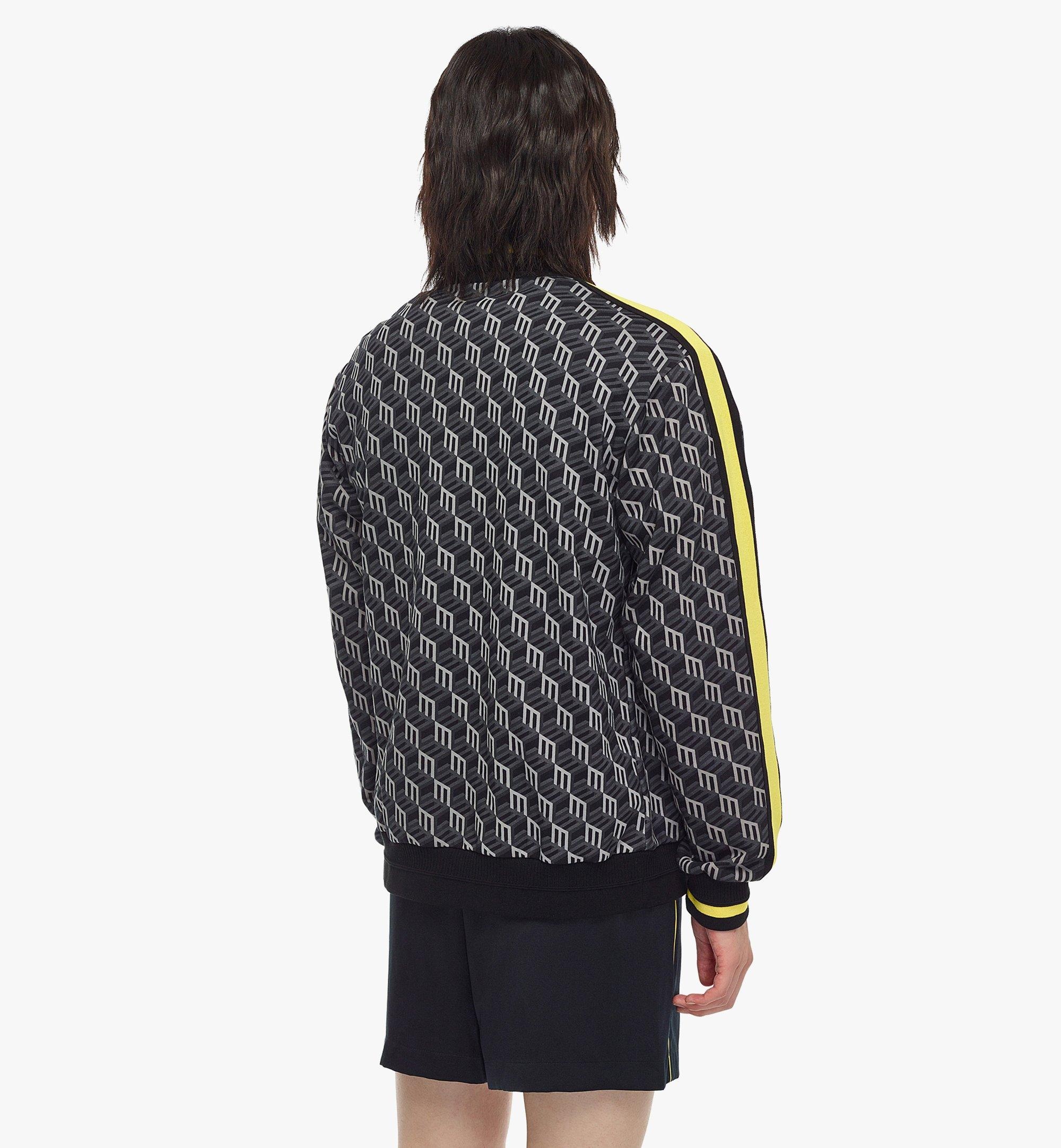 Men’s Cubic Monogram Print Track Jacket in Organic Cotton - 4