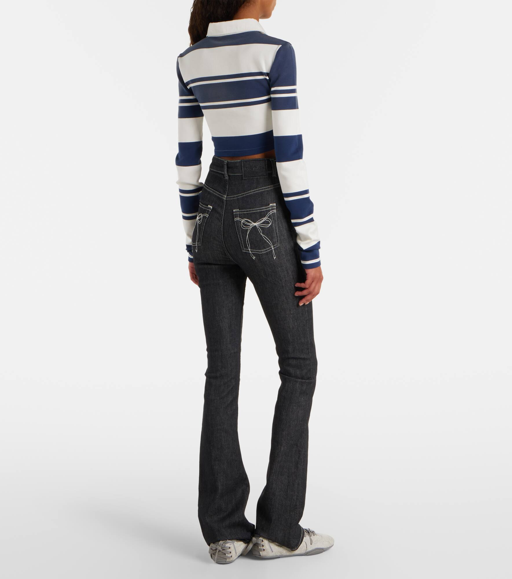 High-rise flared jeans - 3
