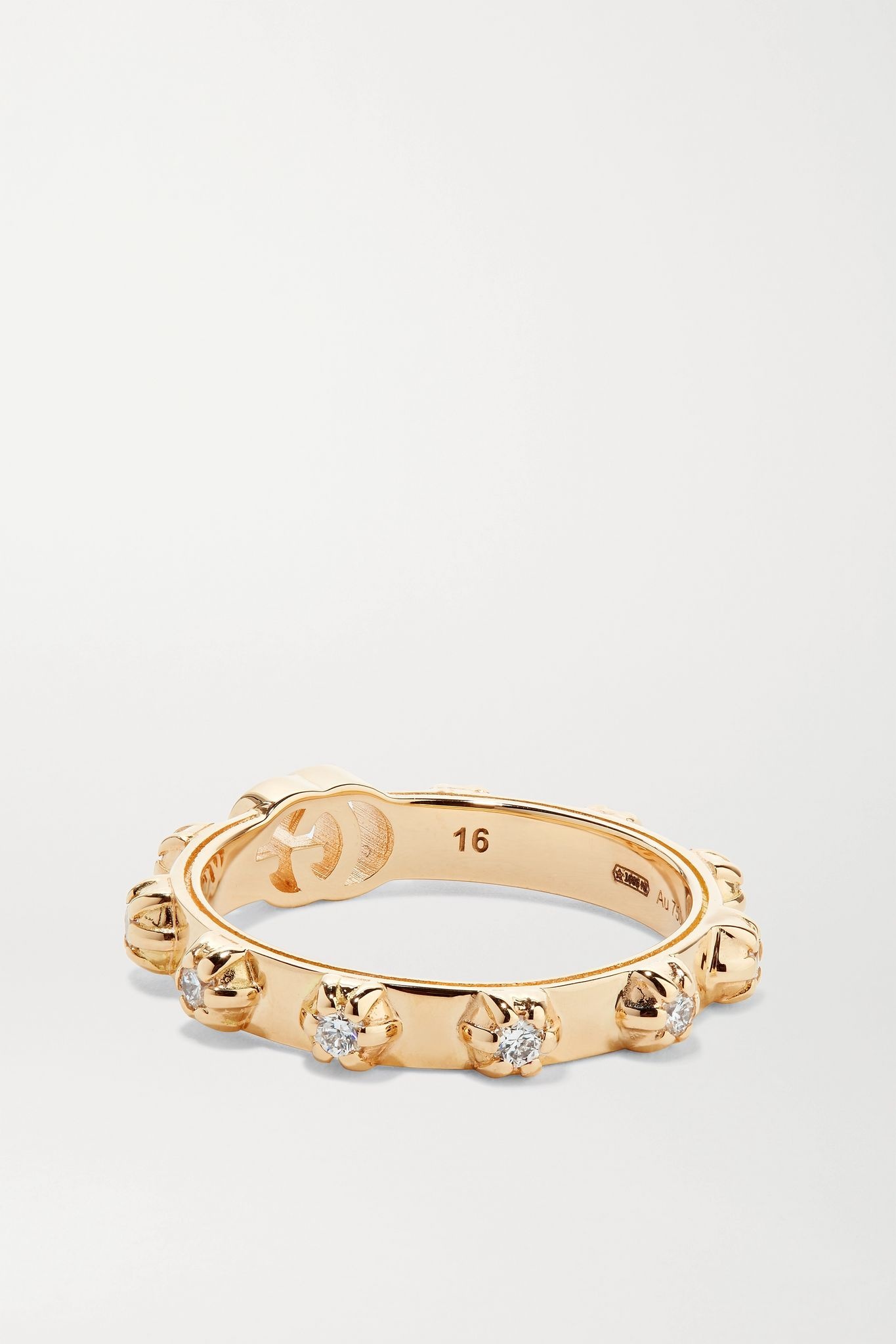 18-karat gold diamond ring - 3