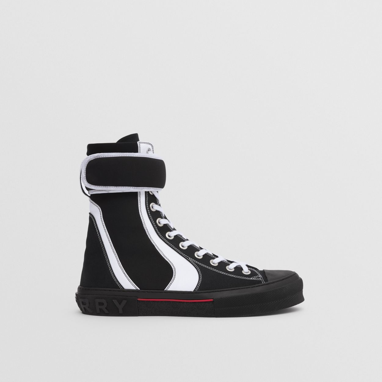 Cotton and Nylon Sub High-top Sneakers - 1