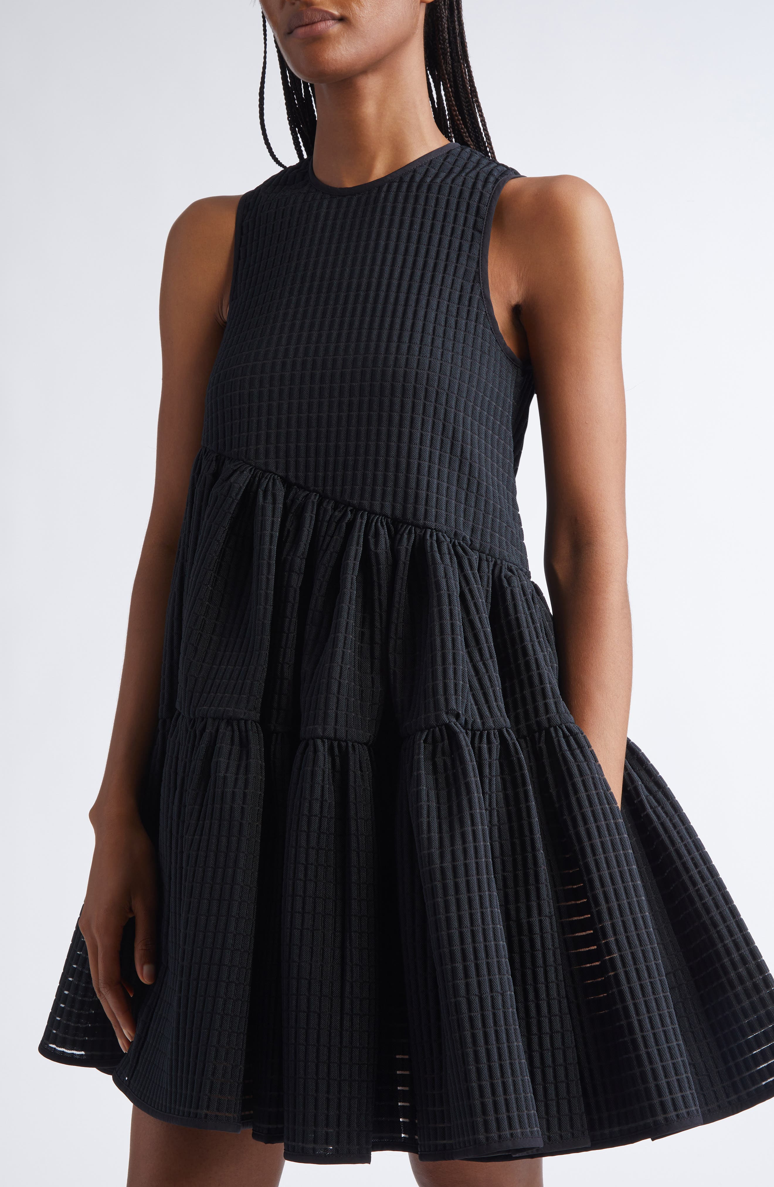 Cecilie Bahnsen Abigail Miku Jacquard Dress in Black at Nordstrom - 4