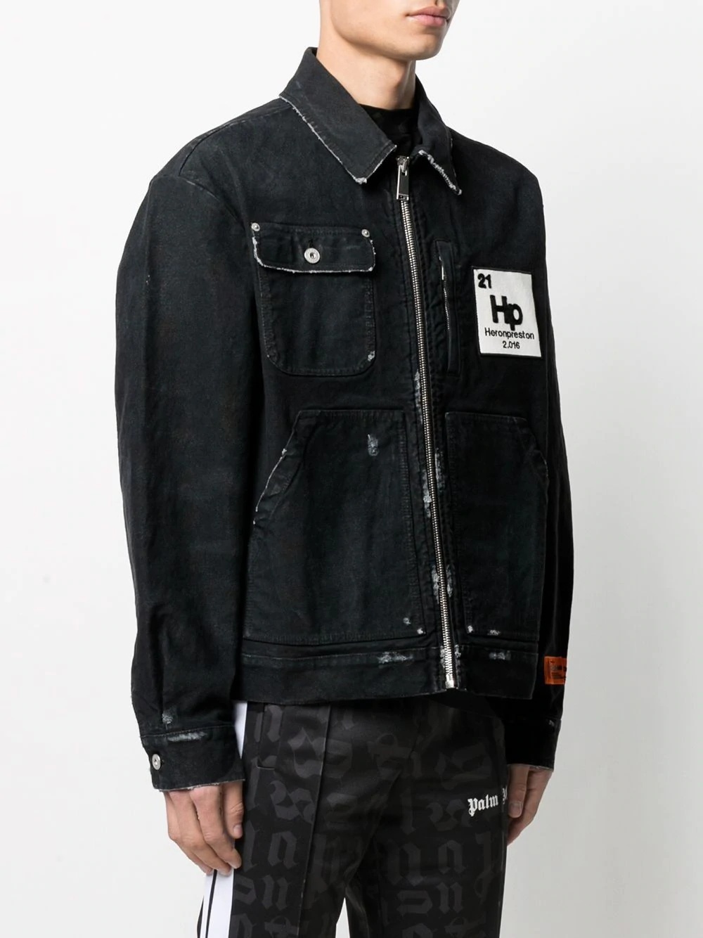 Worker zip-up denim jacket - 3