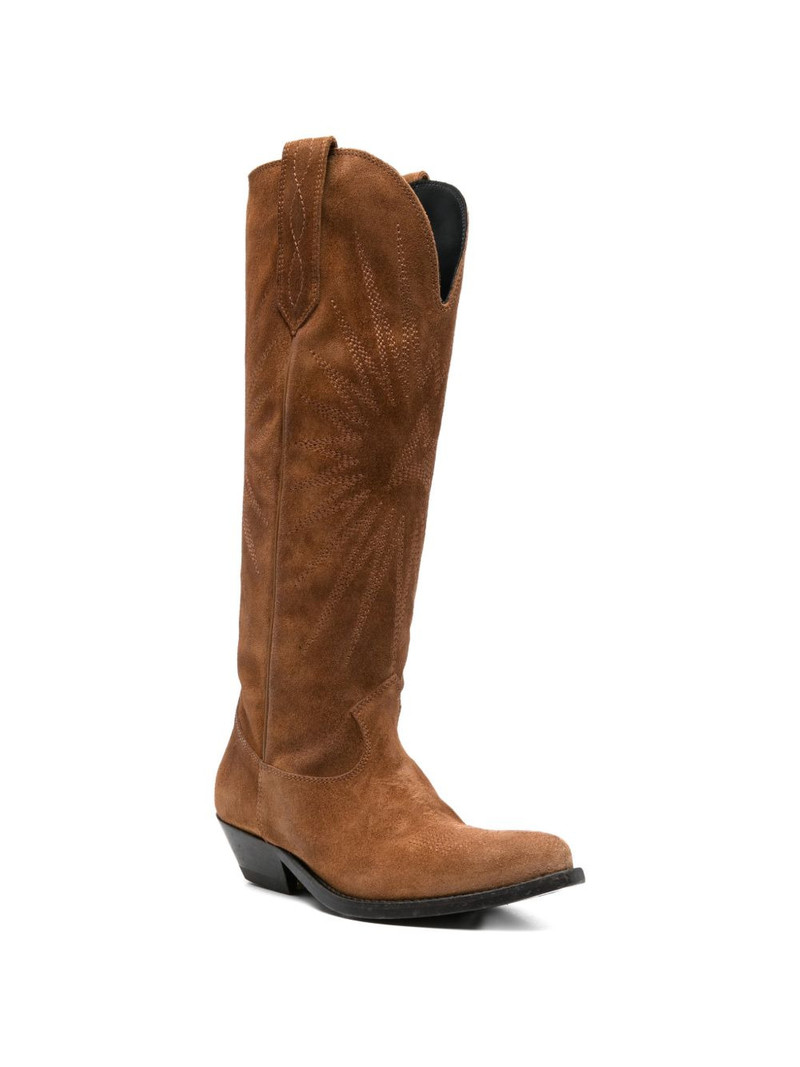 Golden Goose Wish Star patterned boots outlook