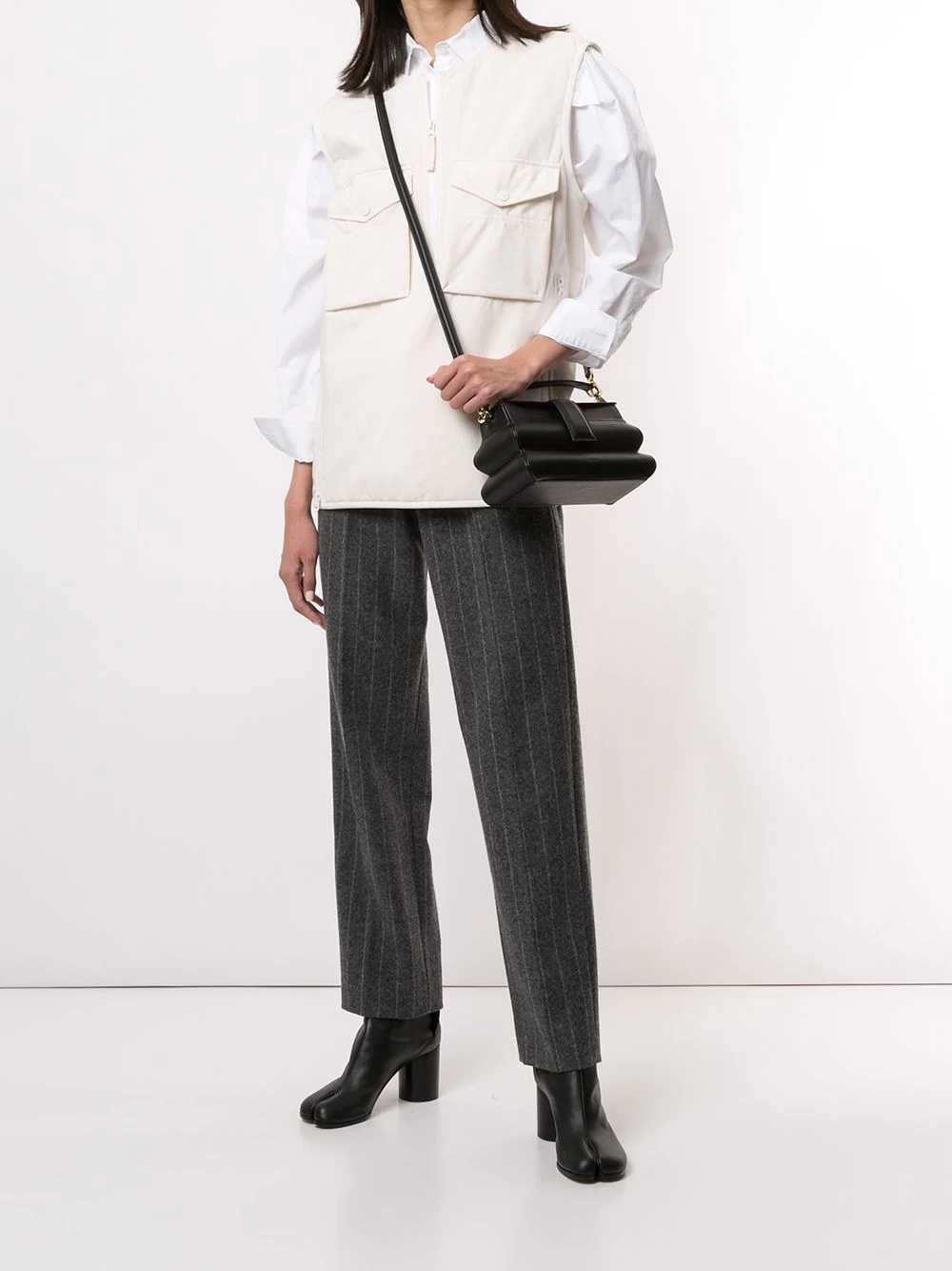 pinstripe straight-leg trousers - 2