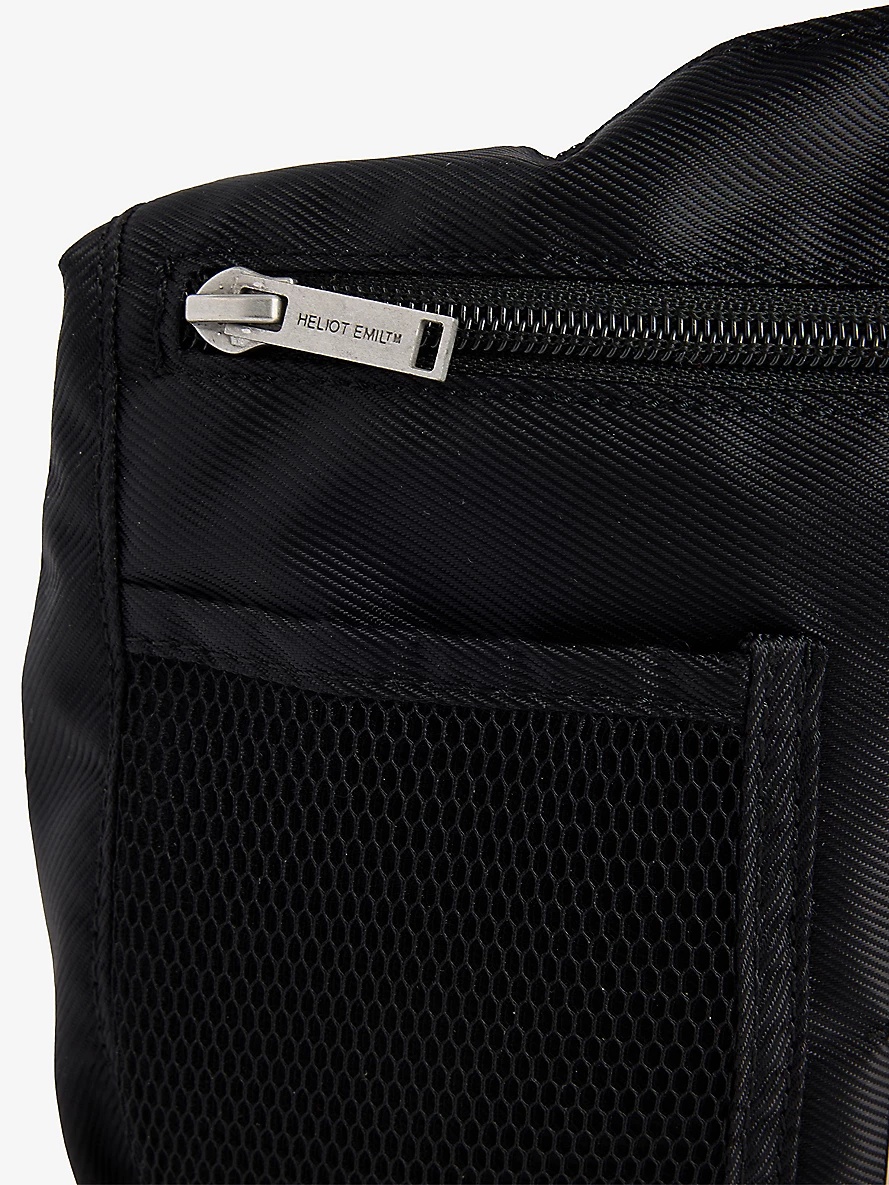 Zip-Pockets Woven Cross-Body Bag - 4
