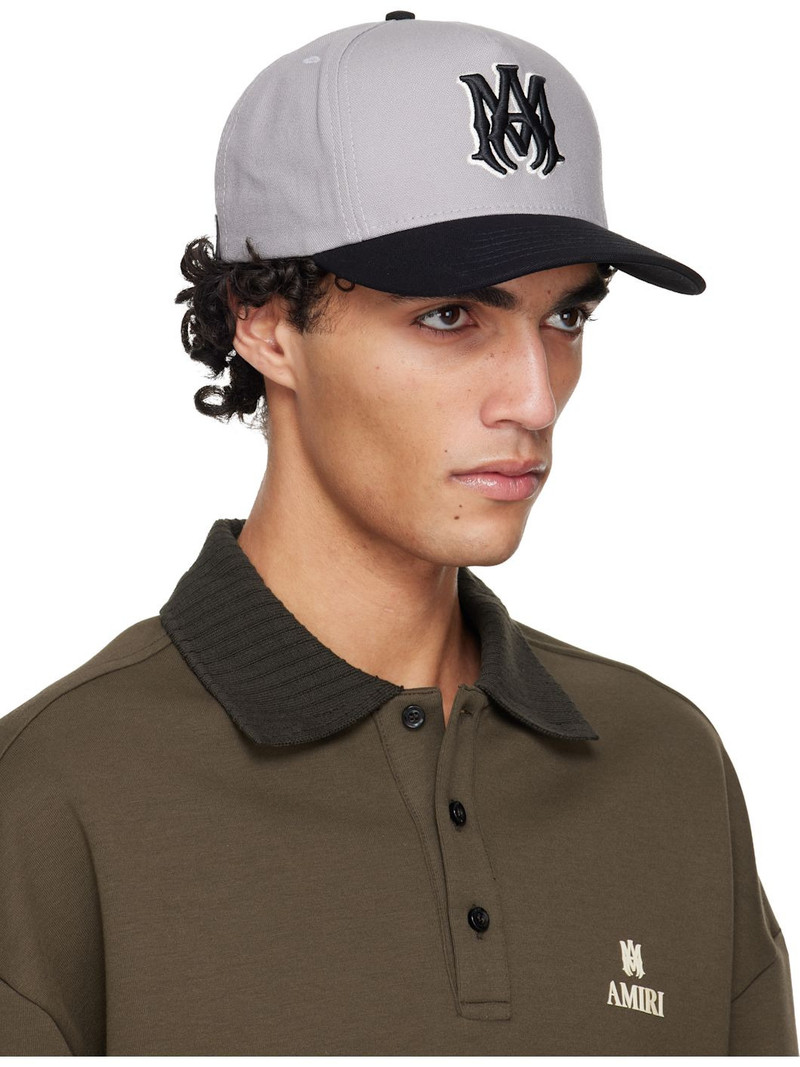 AMIRI Gray & Black MA Outline Two Tone Cap outlook