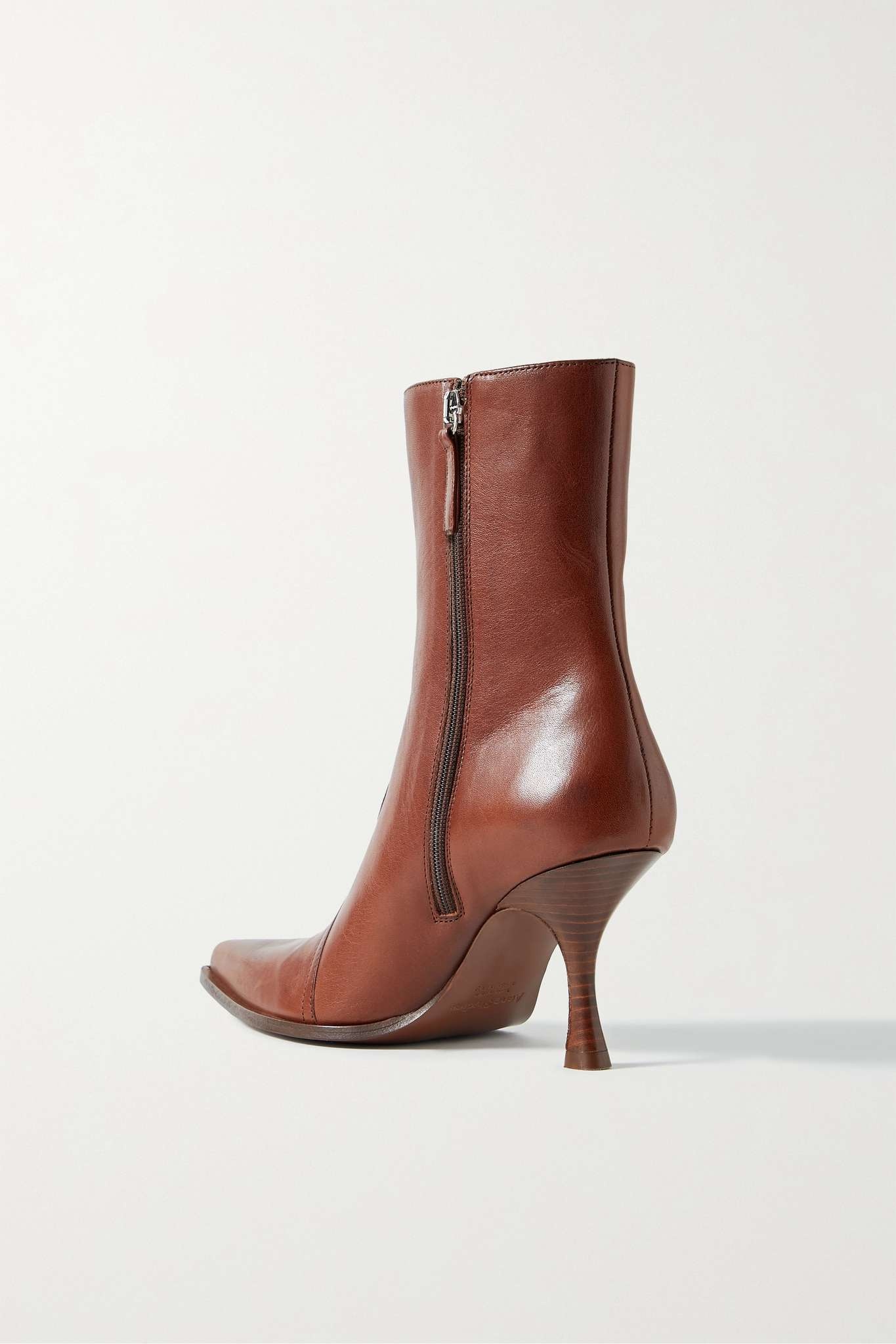 Bexen embossed leather ankle boots - 3
