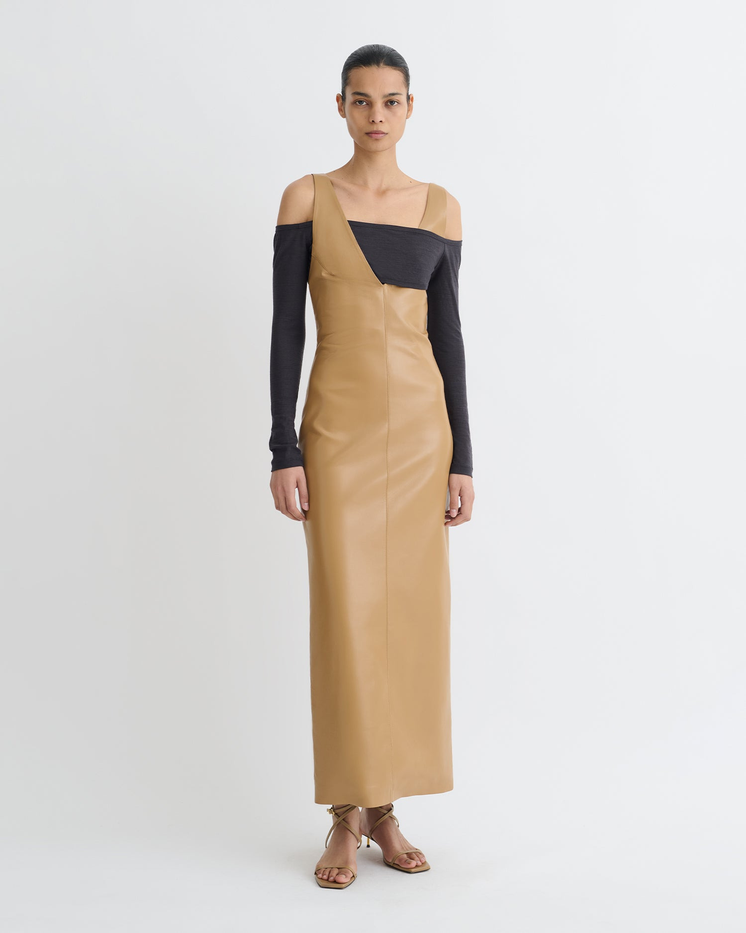 Okobor™ Alt-Leather Midi Dress - 2