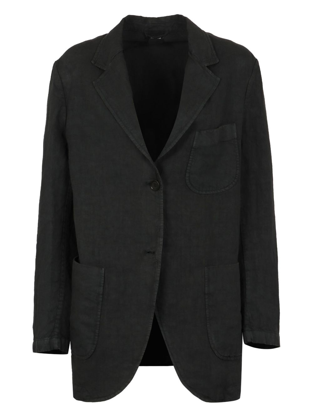 linen single-breasted suit - 2