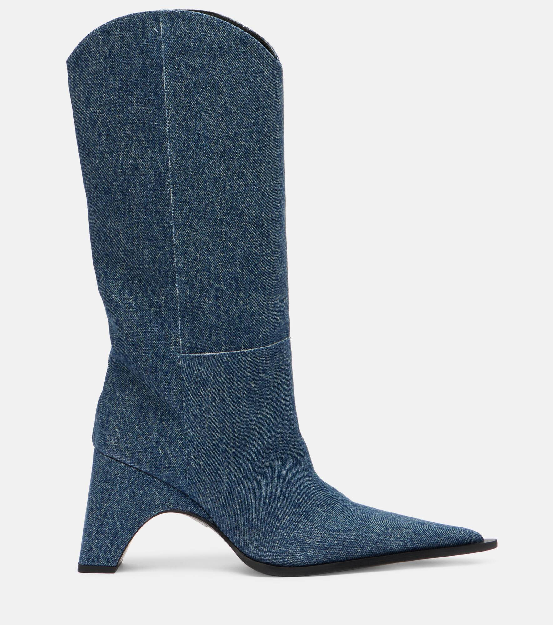 Bridge denim cowboy boots - 4