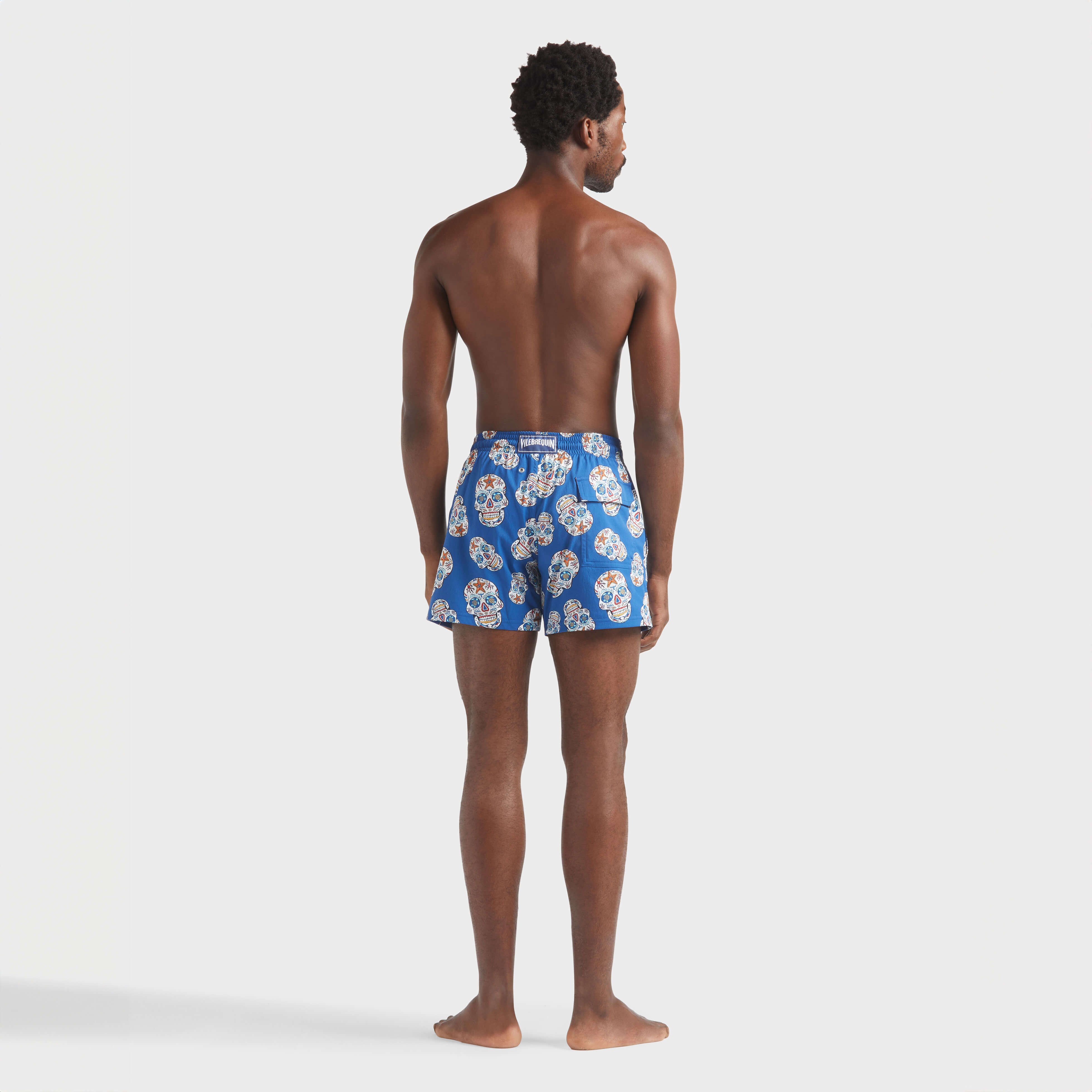 Men Stretch Swim Trunks Día de Muertos - 4