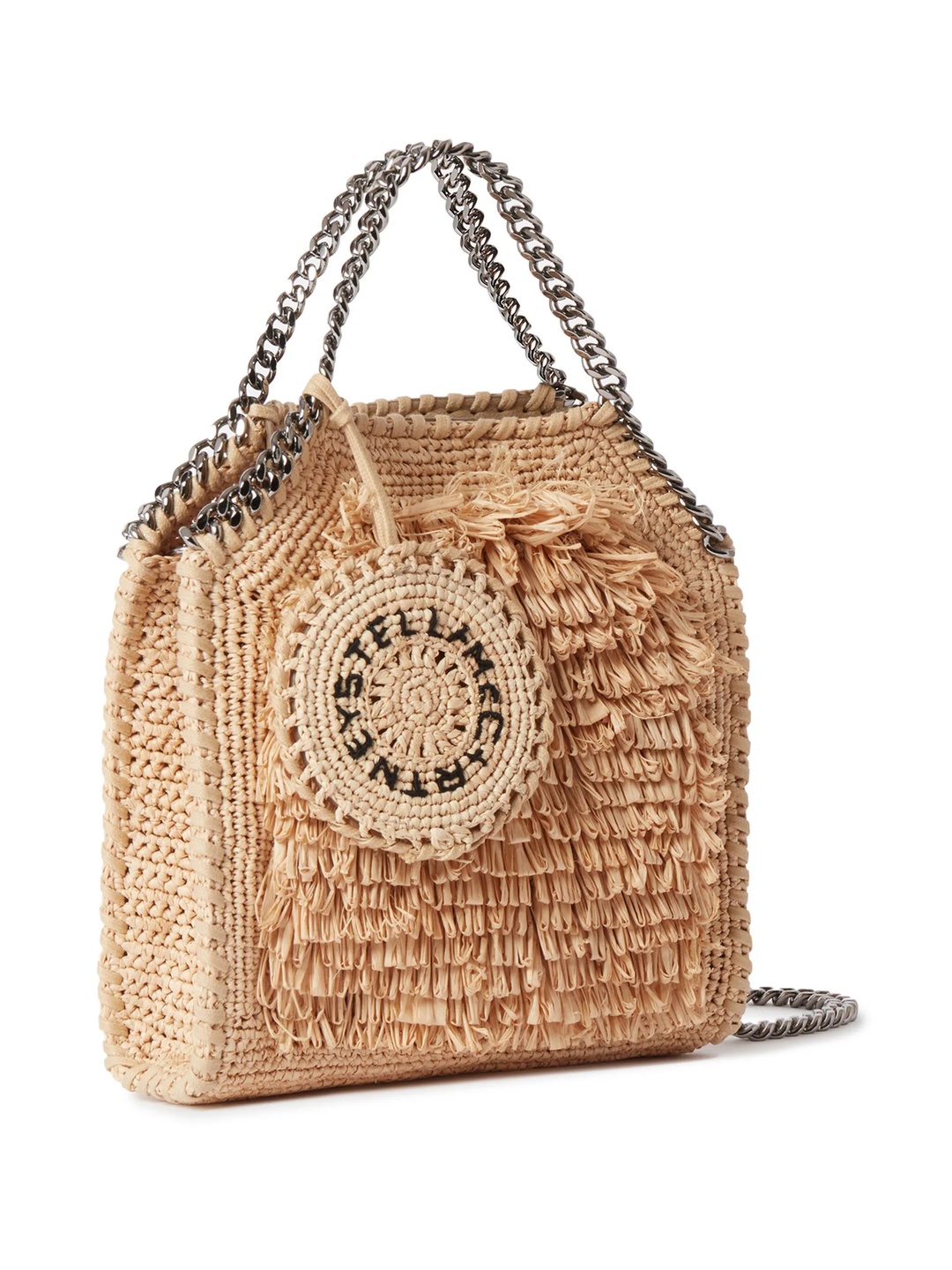 Falabella Raffia Tiny Tote Bag - 5