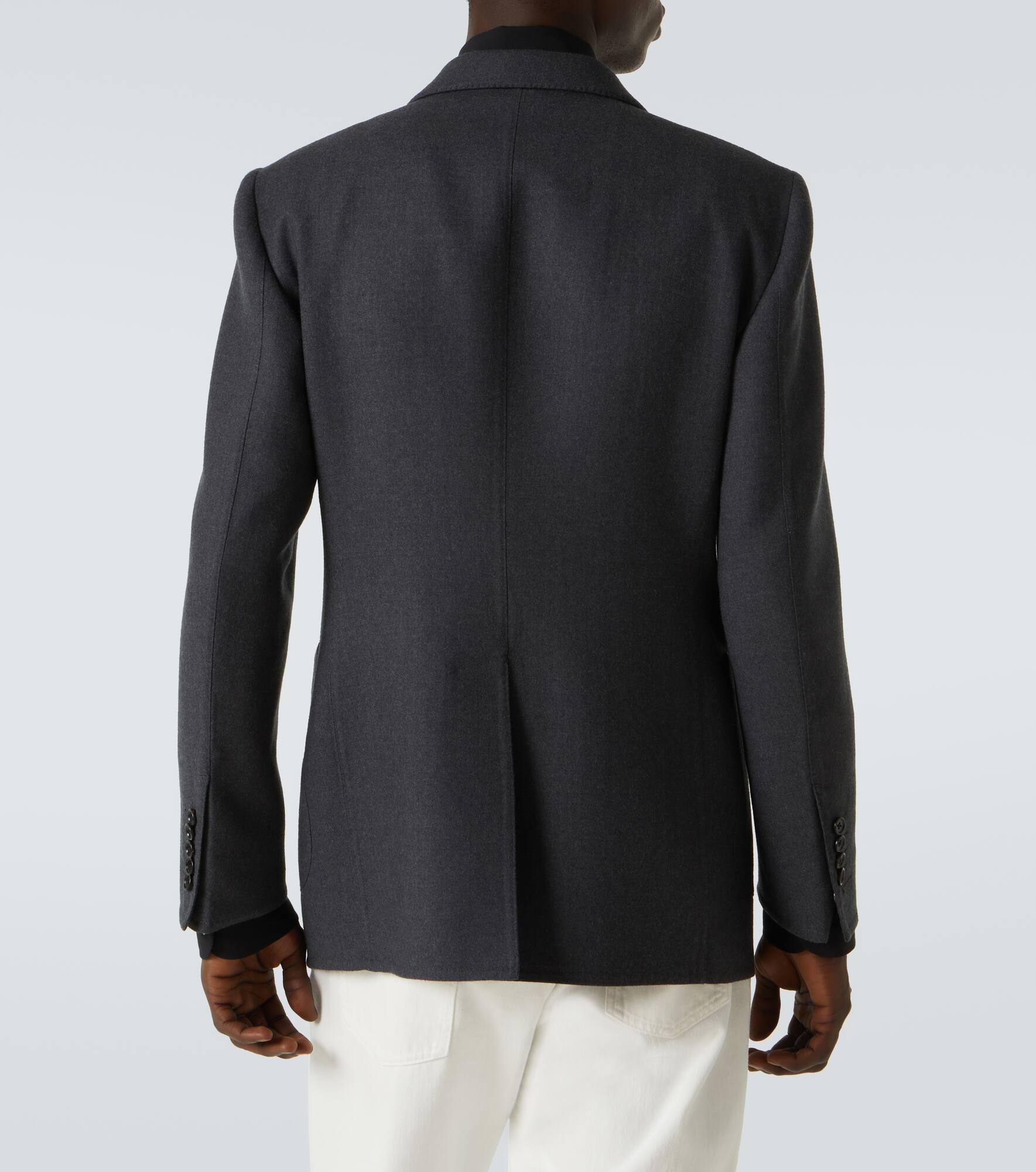 Wool and silk blazer - 4