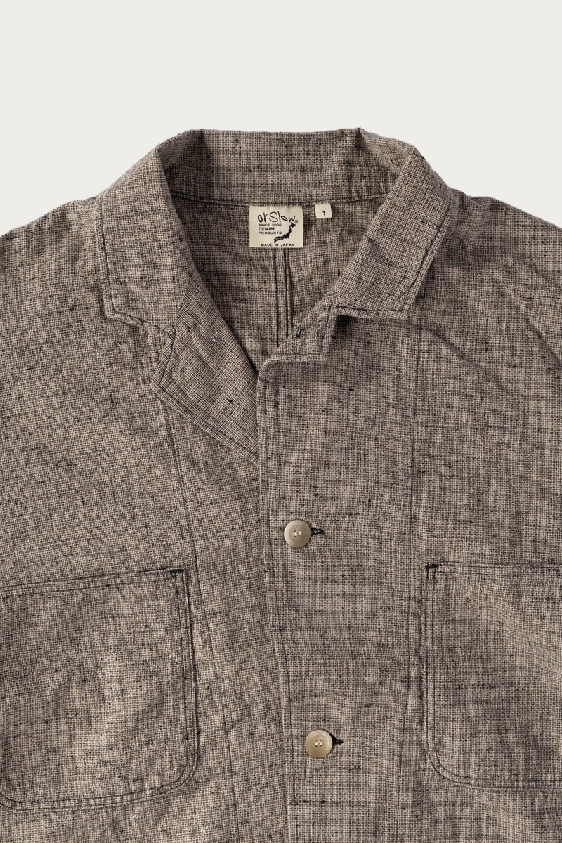 orSlow Shop Coat - Gray Check outlook