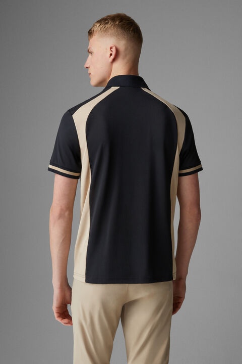 Bernhard Polo shirt in Black/Beige - 3