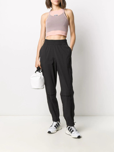 adidas semi-sheer cropped tank top outlook