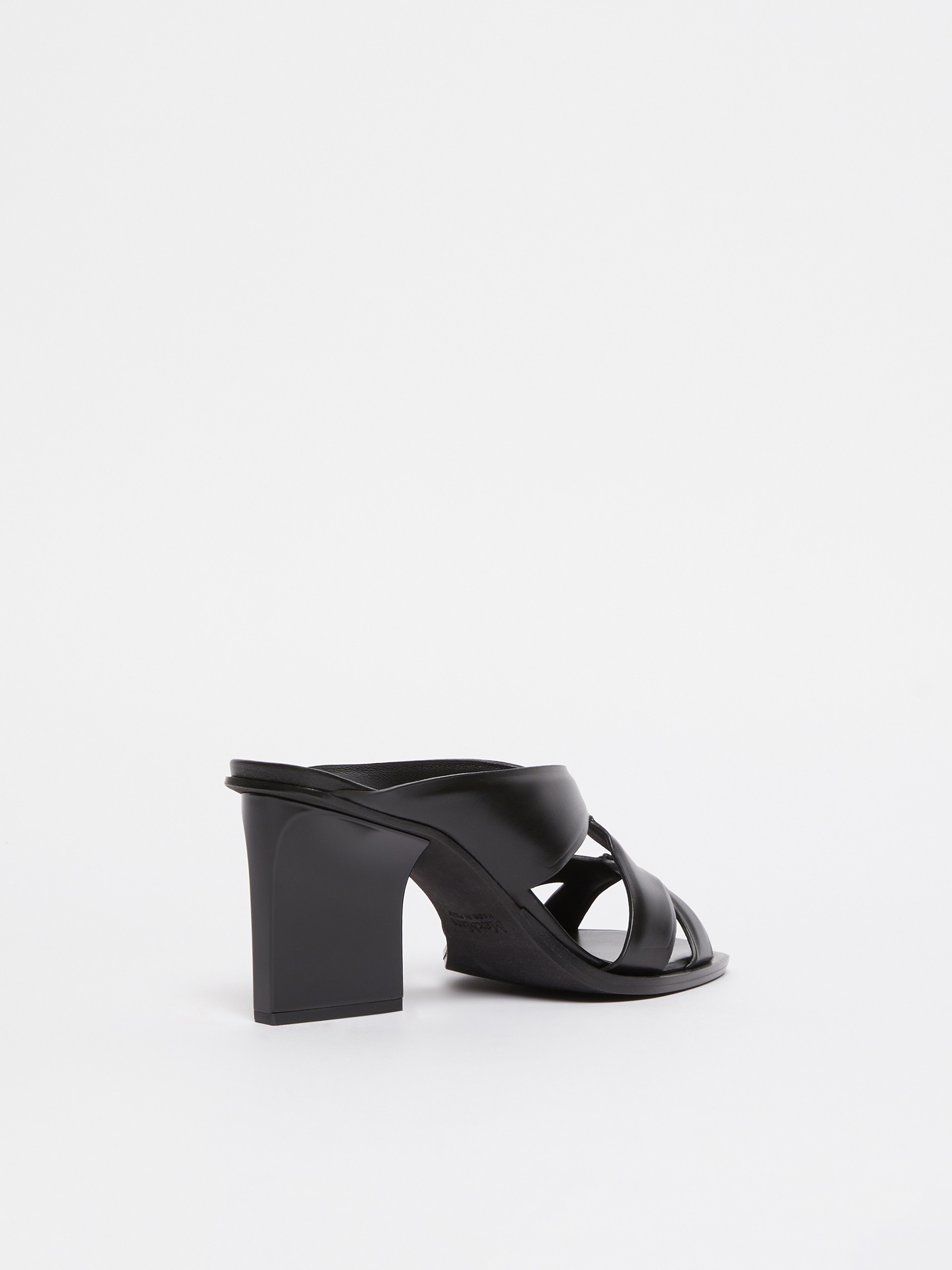 DOUBLEWEDGE Leather mule sandals - 3