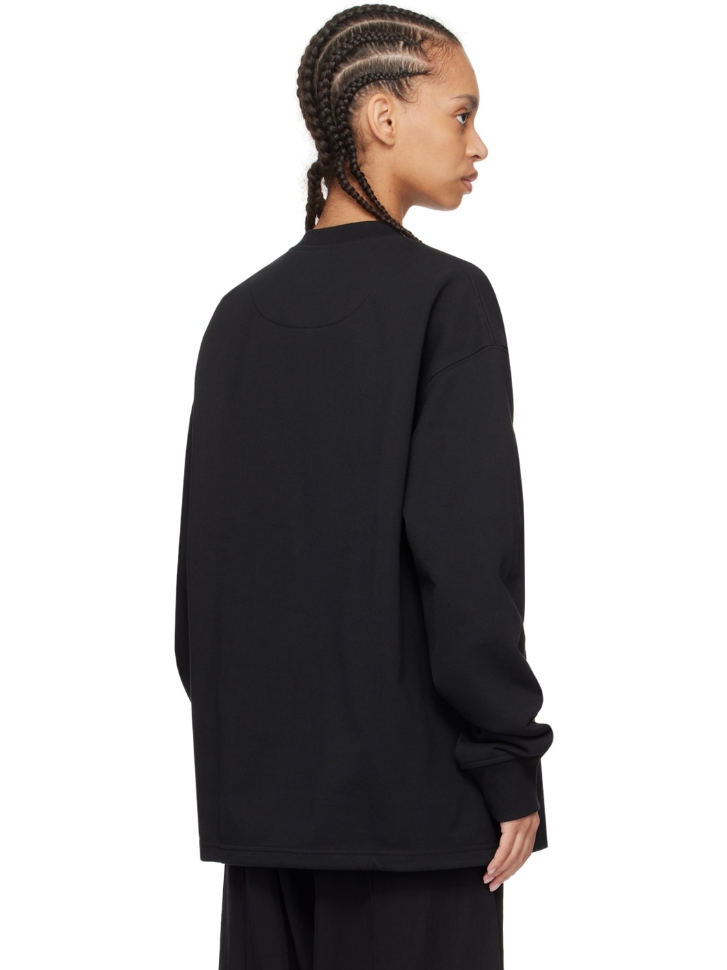 Black Kangaroo Pocket Sweatshirt - 3