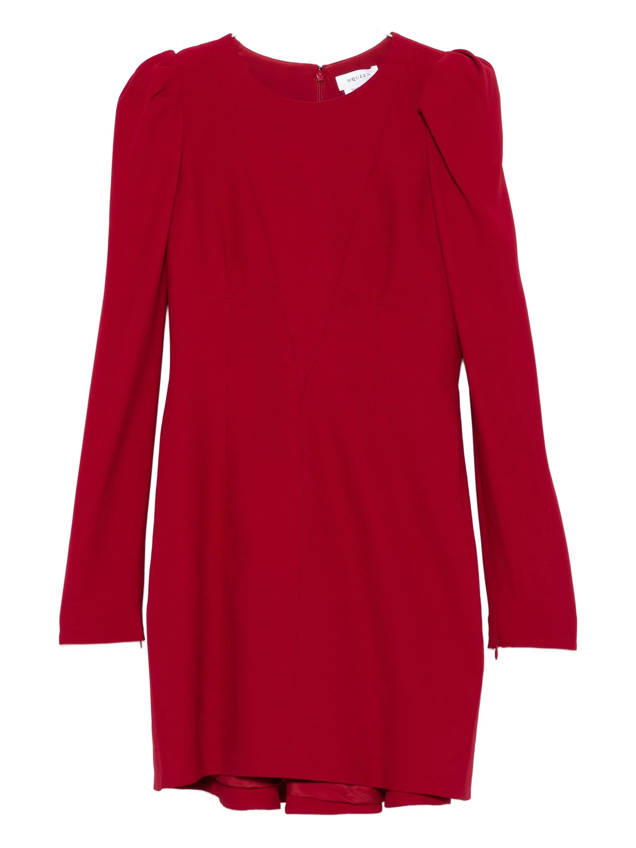Alexander Mcqueen Puff-sleeve Fitted Dress - 1