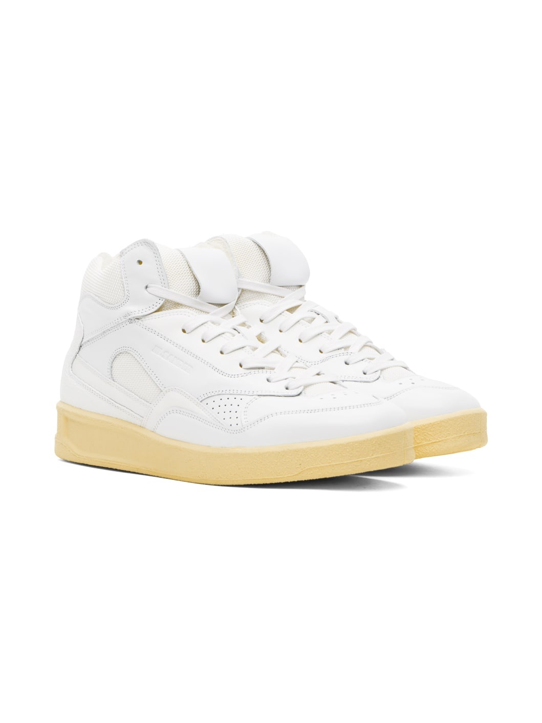 White High-Top Sneakers - 4