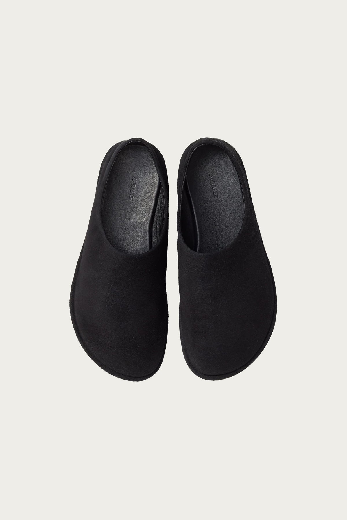 美品 AURALEE SUEDE SANDALS SUEDE 26cm AURALEE Suede Sandals - Black Suede | REVERSIBLE