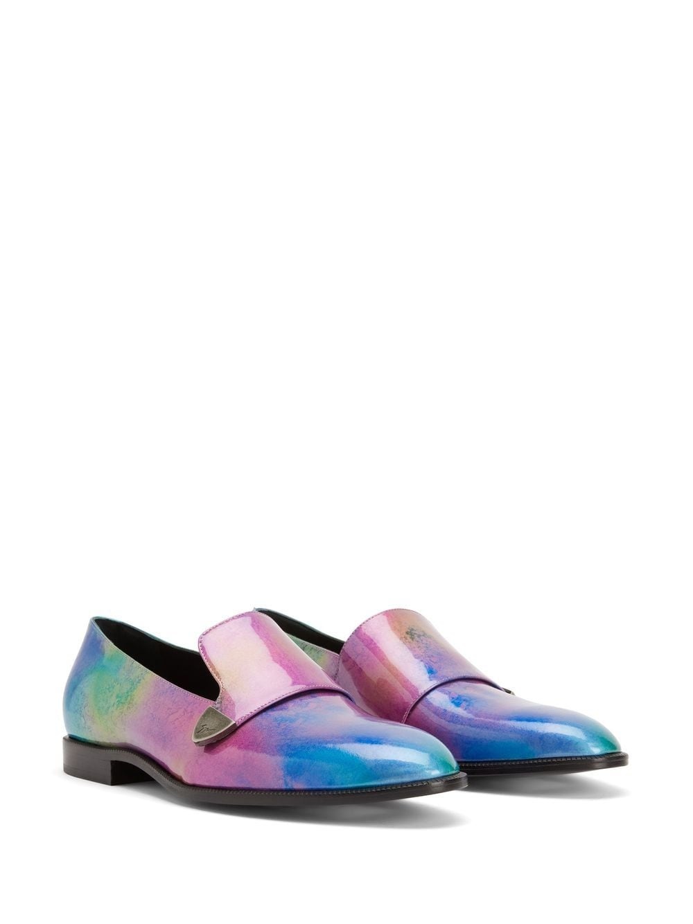 Eflamm multicolour-print leather loafers - 2