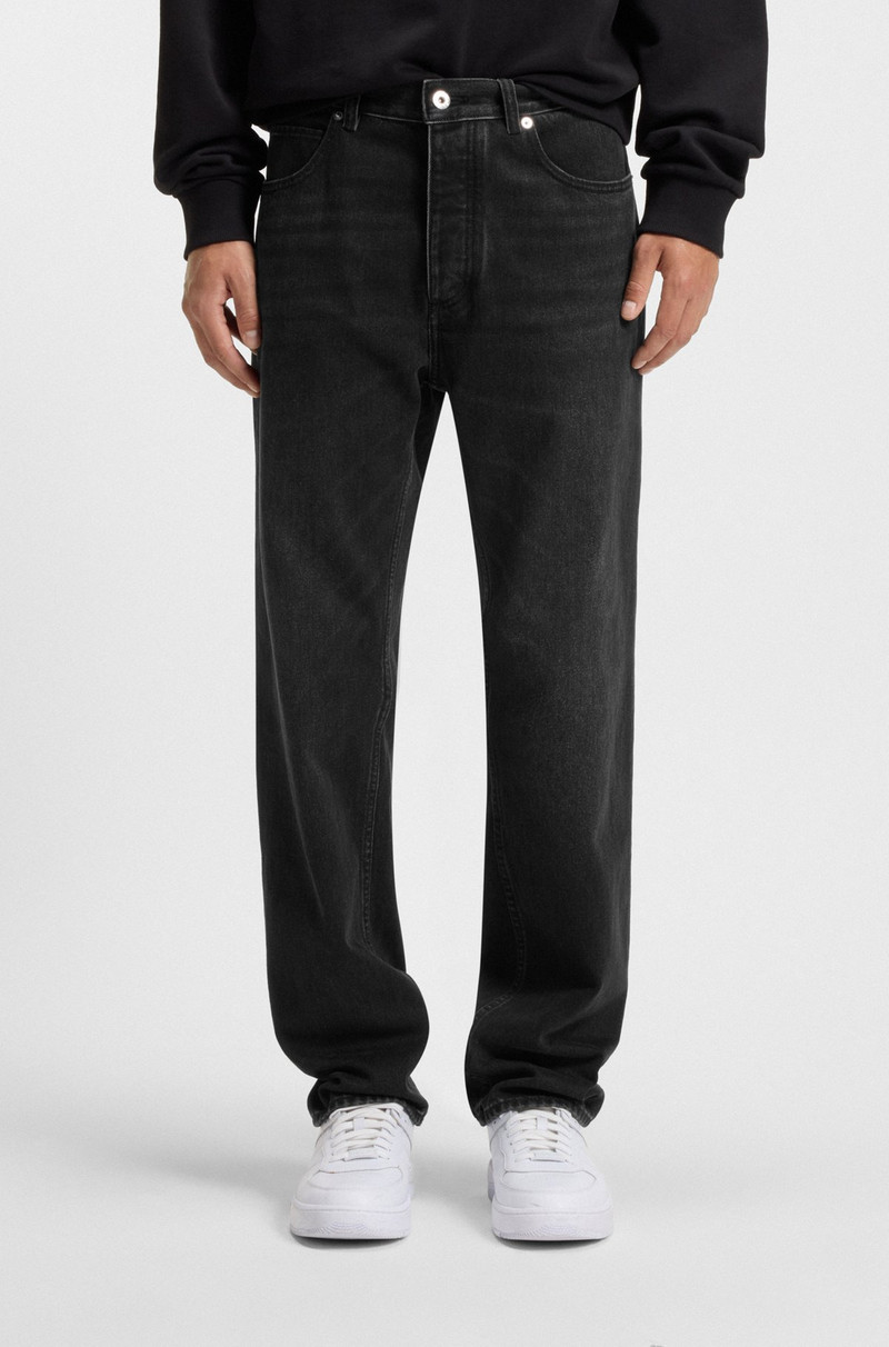 REGULAR-FIT JEANS IN DARK-GRAY DENIM 2
