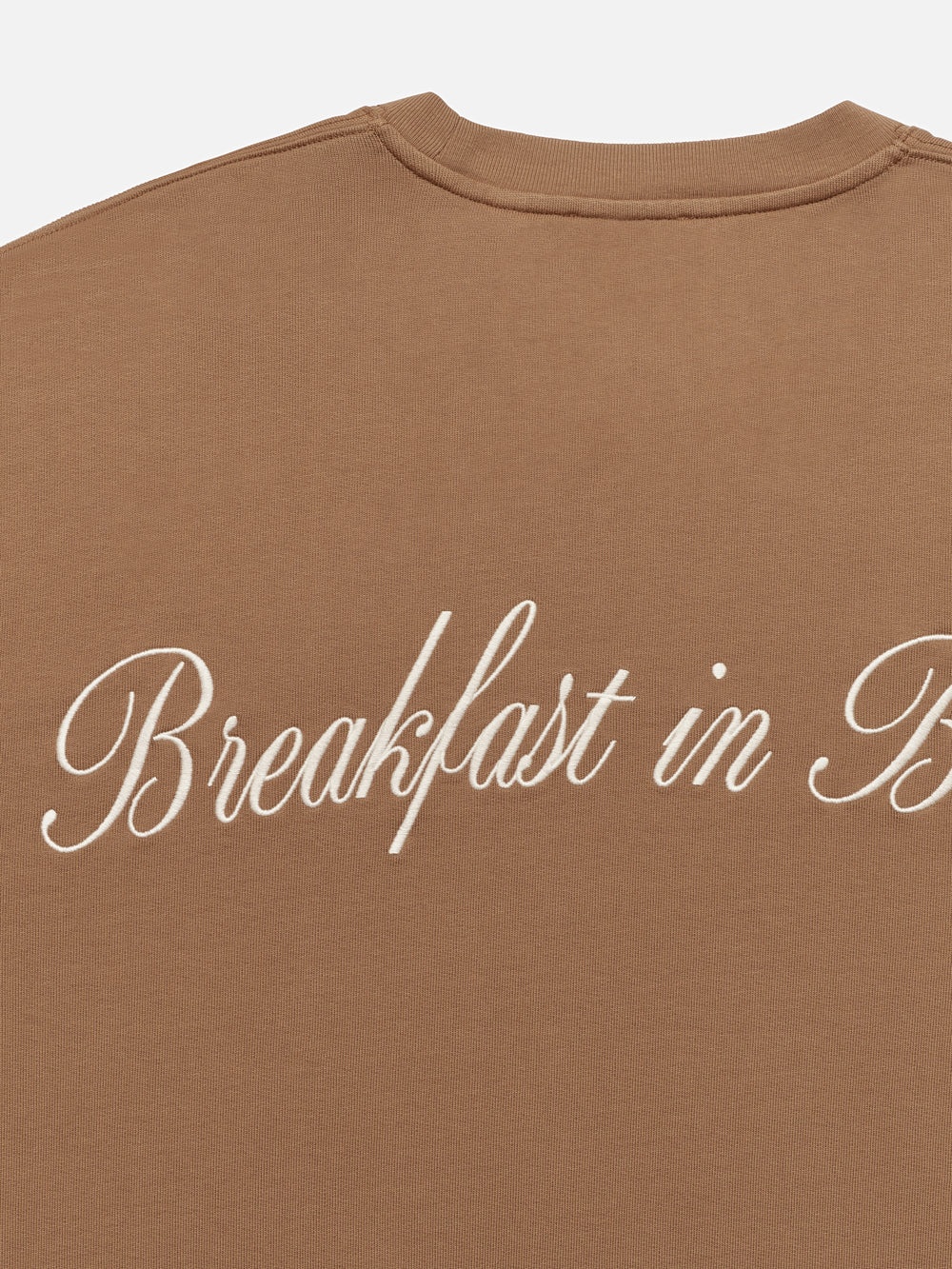 Ritz Unisex Breakfast In Bed Crewneck in Camel - 2