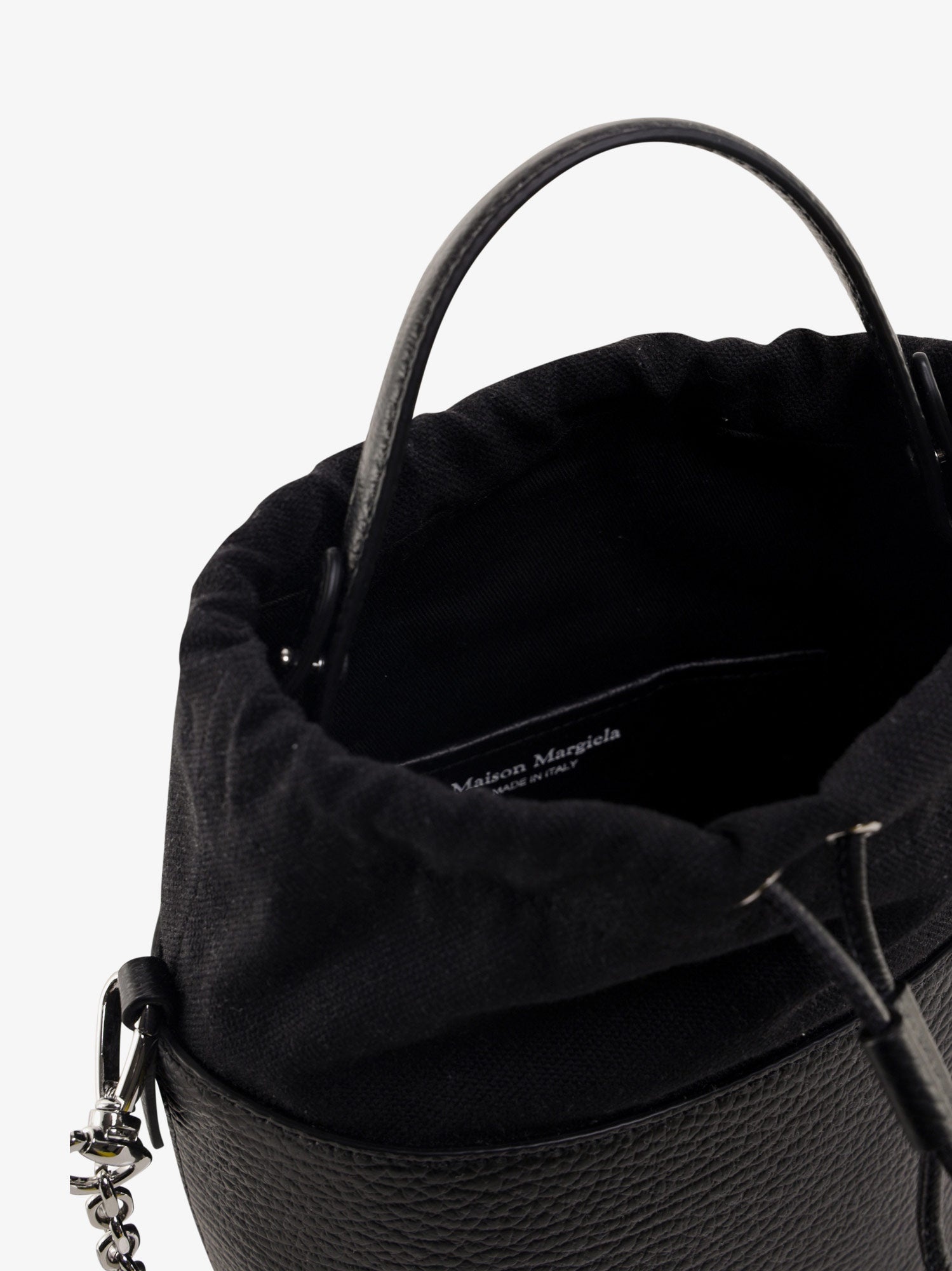 Maison Margiela 5Ac Bucket Small Leather Bucket Bag - 4