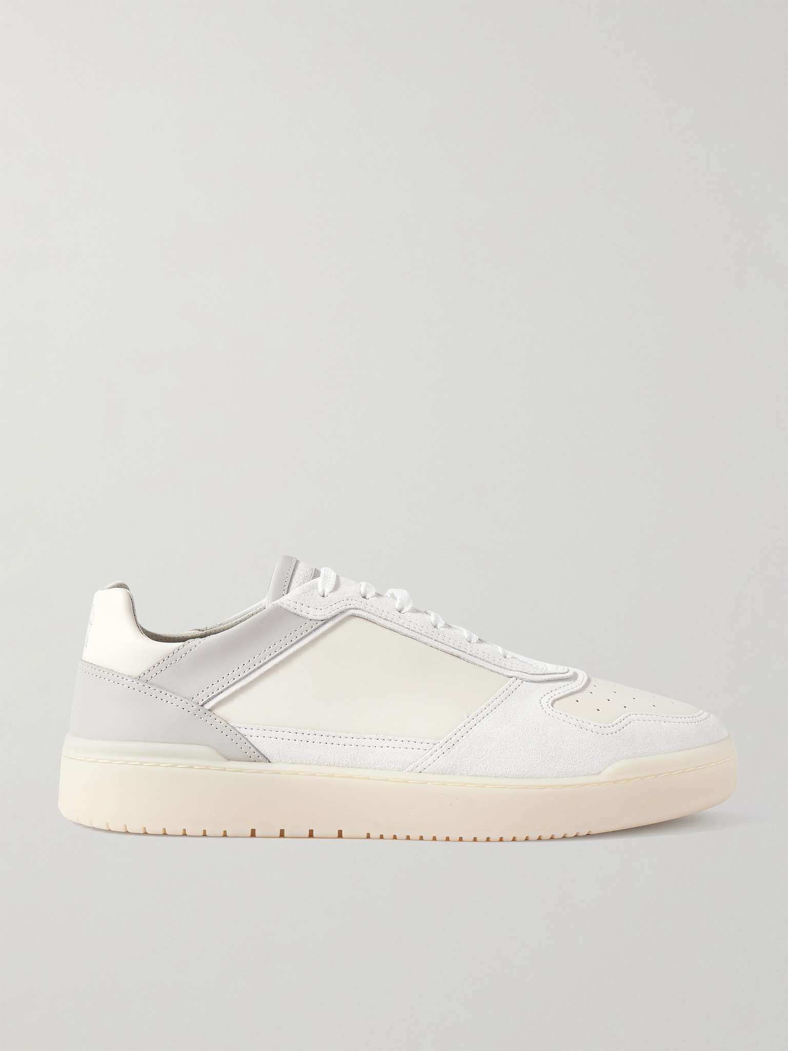 Slam Perforated Leather and Suede Sneakers - 1