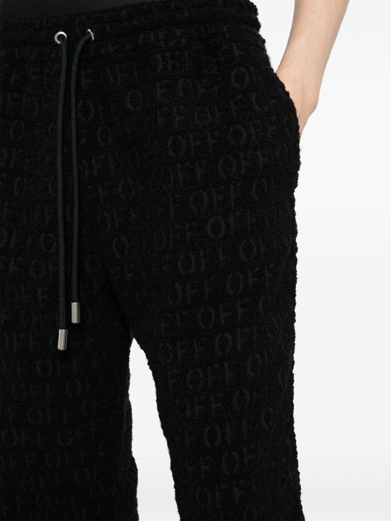 logo print wide leg trousers 5