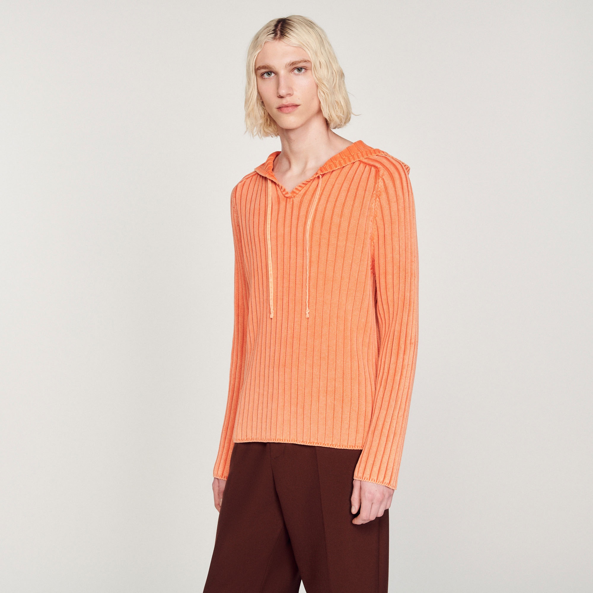 Faded knit hoodie - 5